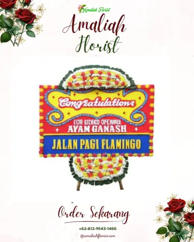Bunga Papan Congratulation di Cukil